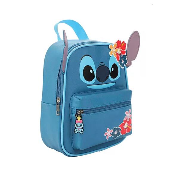 NWT Bioworld Stitch Big Face Ears 10" Adult Mini Backpack Lilo and Stitch - Picture 3 of 9